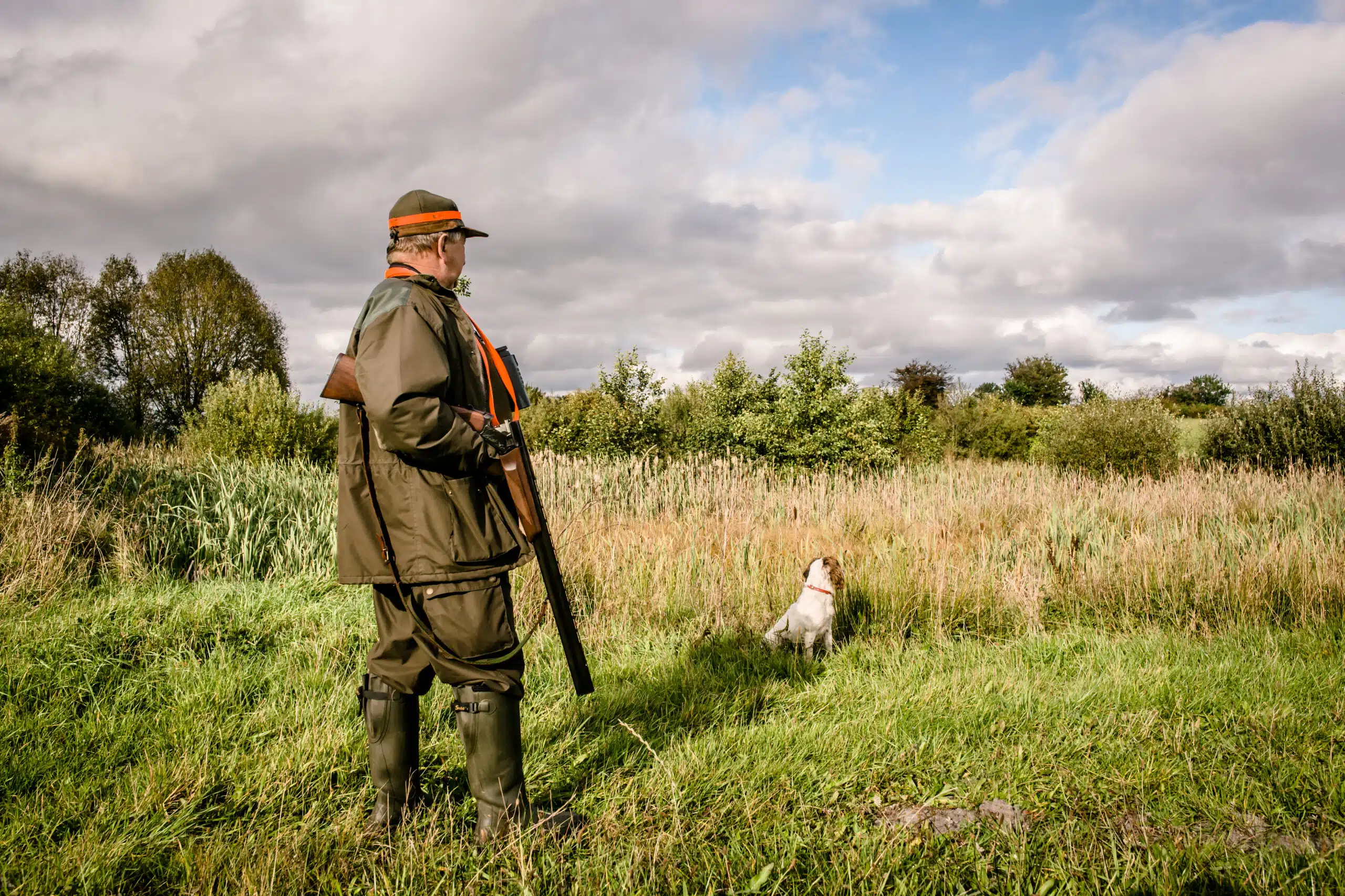 Hunter standing